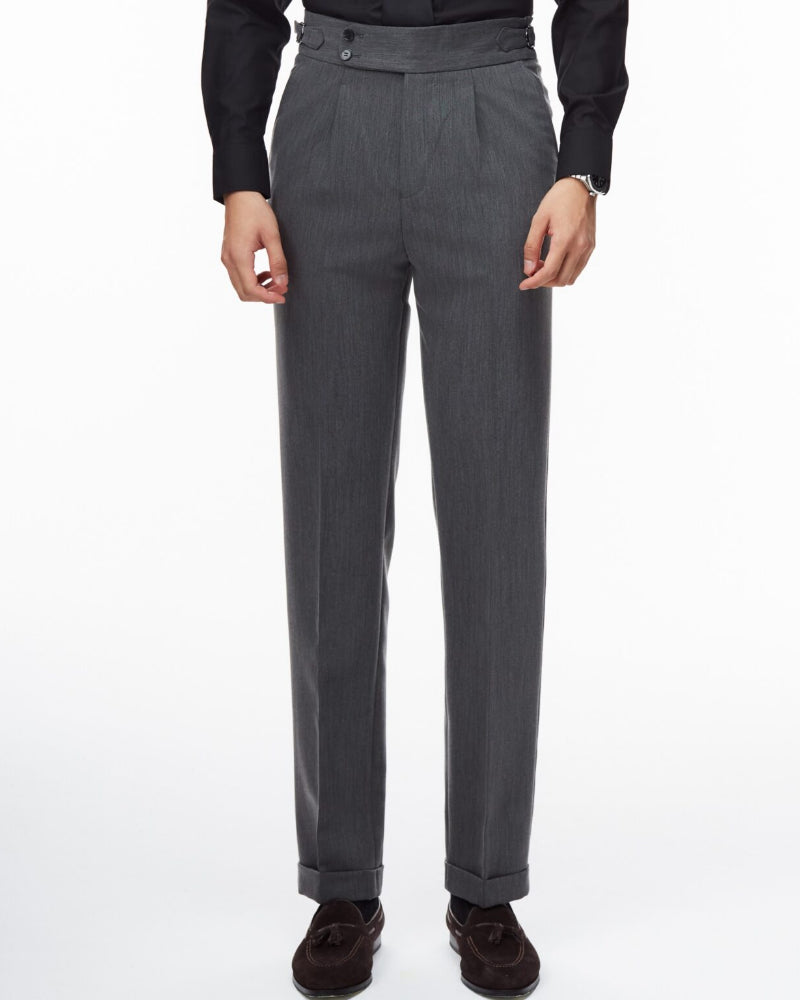Navy The Akhmim Side-Tab Trouser — 0