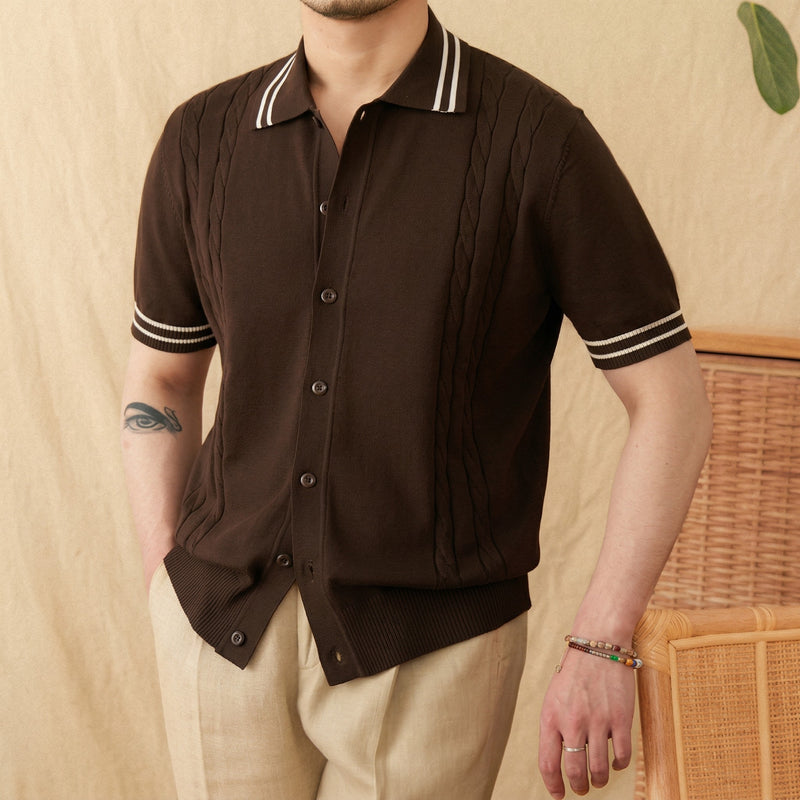 Nâu The Buto Knit Polo — 0