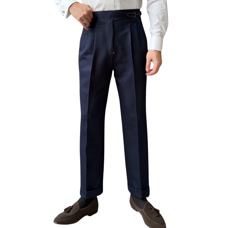 Navy The Dakhla Denim Gurkha Trouser — 0