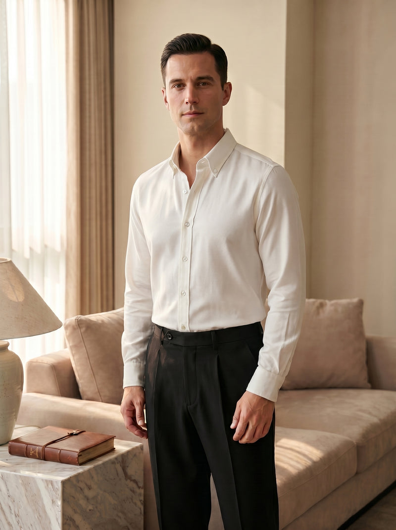 White The Memphis Oxford Shirt — front