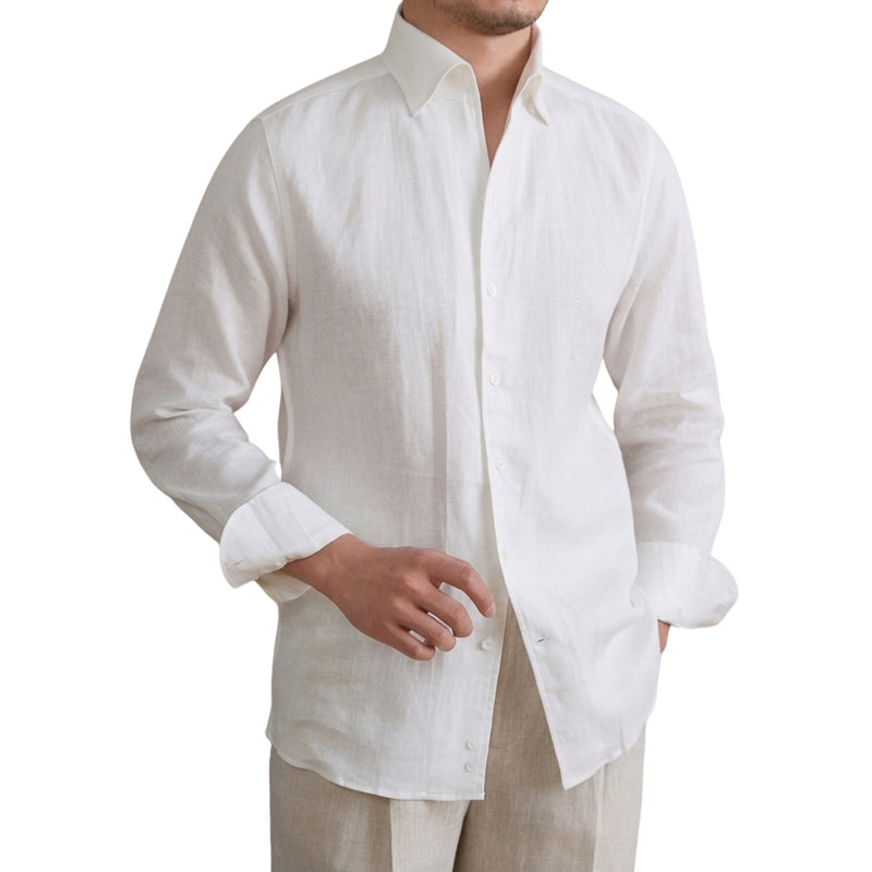 WHITE The Rosetta Linen Shirt — 0