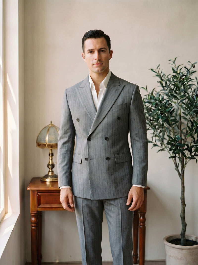 Natural The Tanta Striped Suit — hero