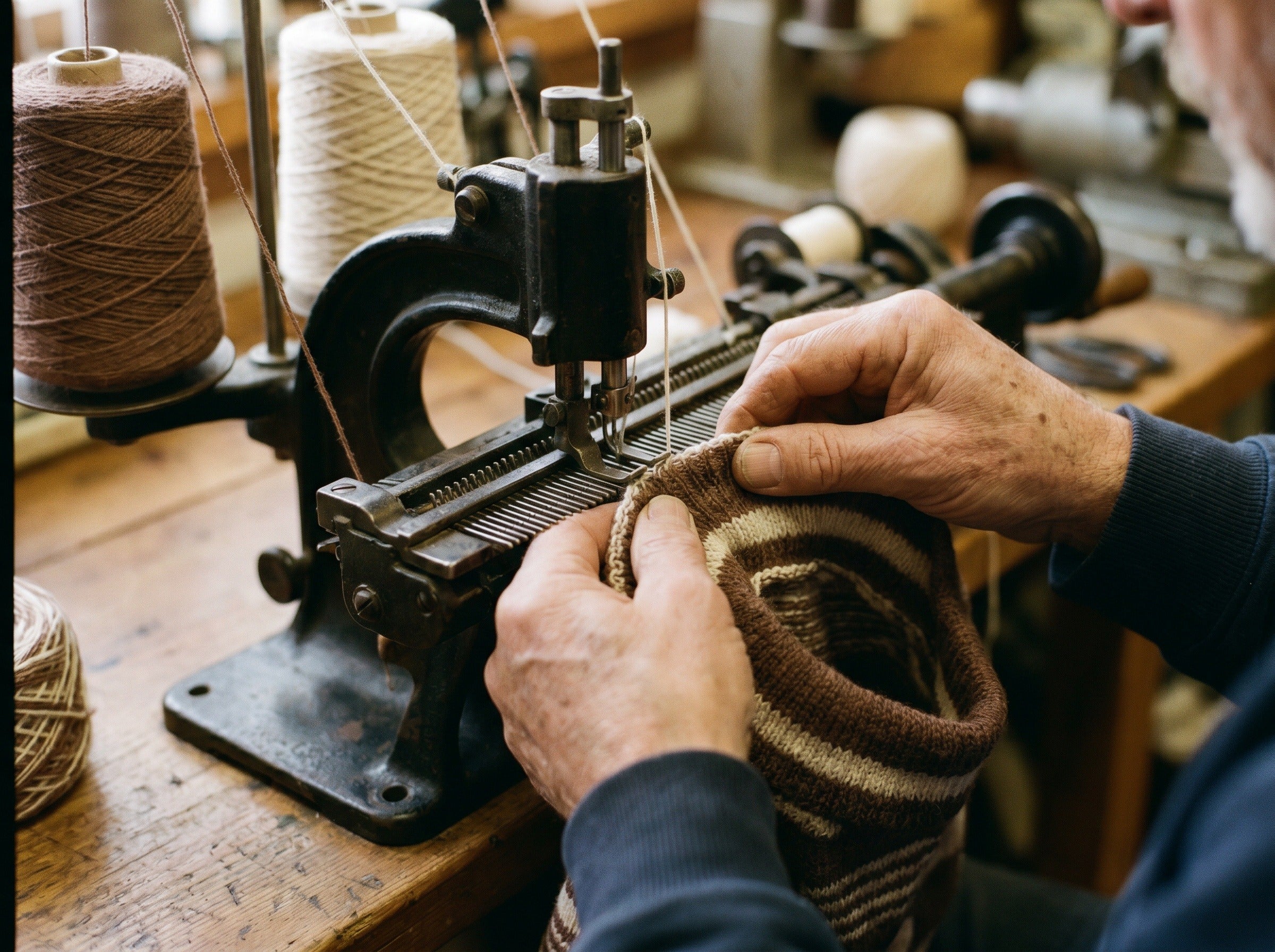 Inside the GIZA MILLS workshop in Cairo, Egypt