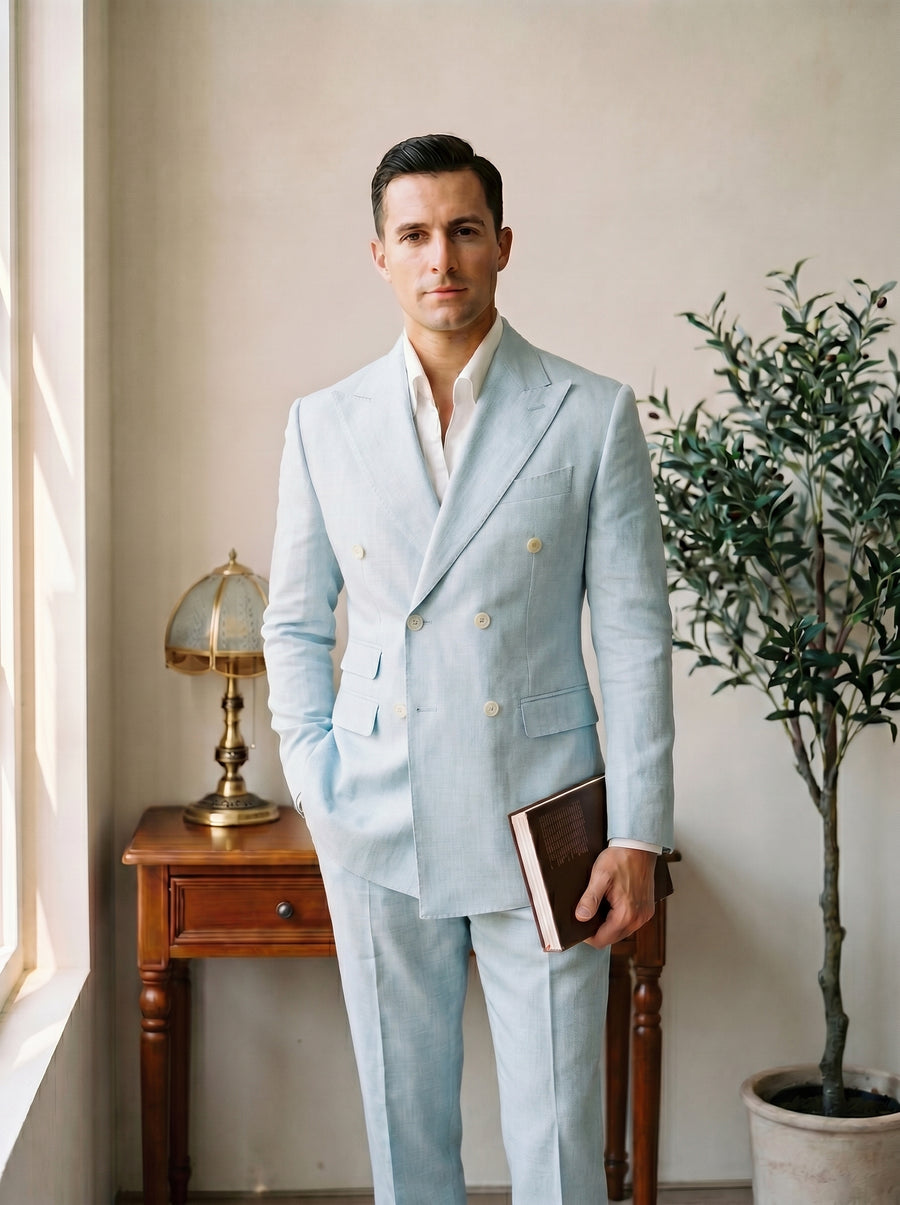 Light Blue Aswan Suit — front
