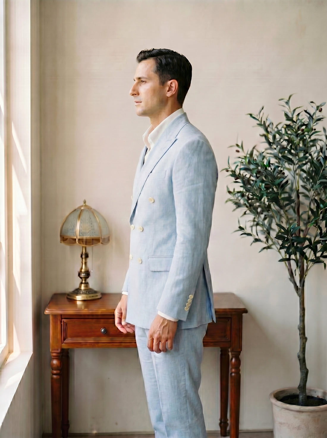 Light Blue Aswan Suit — side
