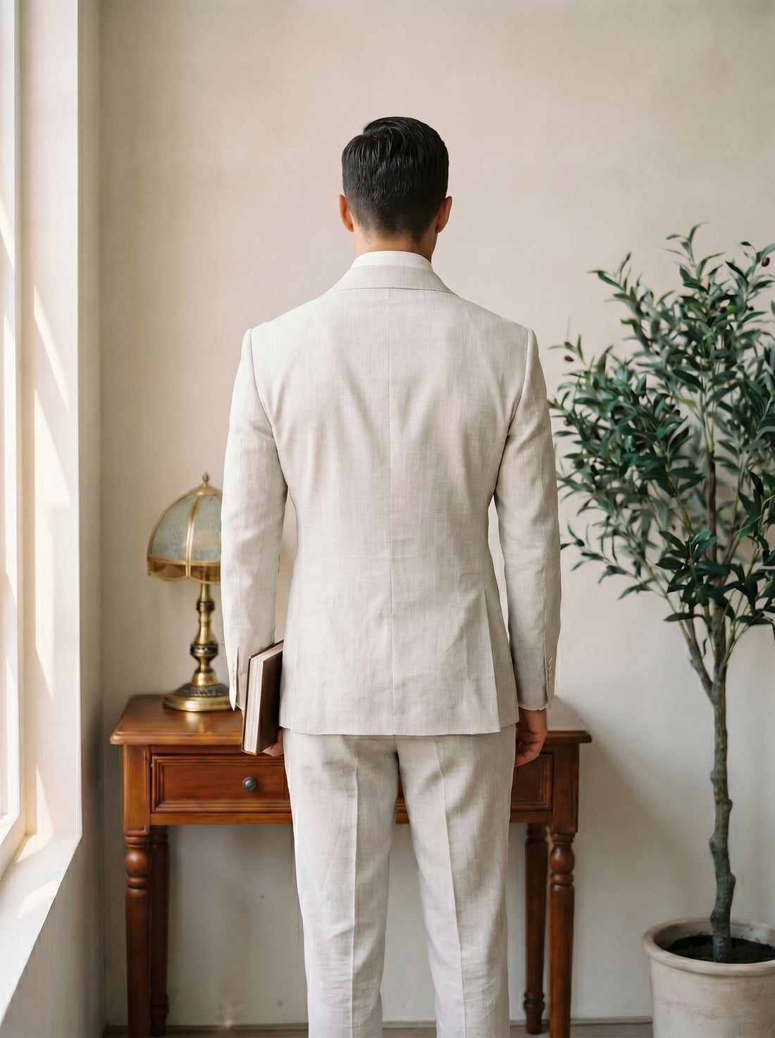Jade Beige Aswan Suit — back