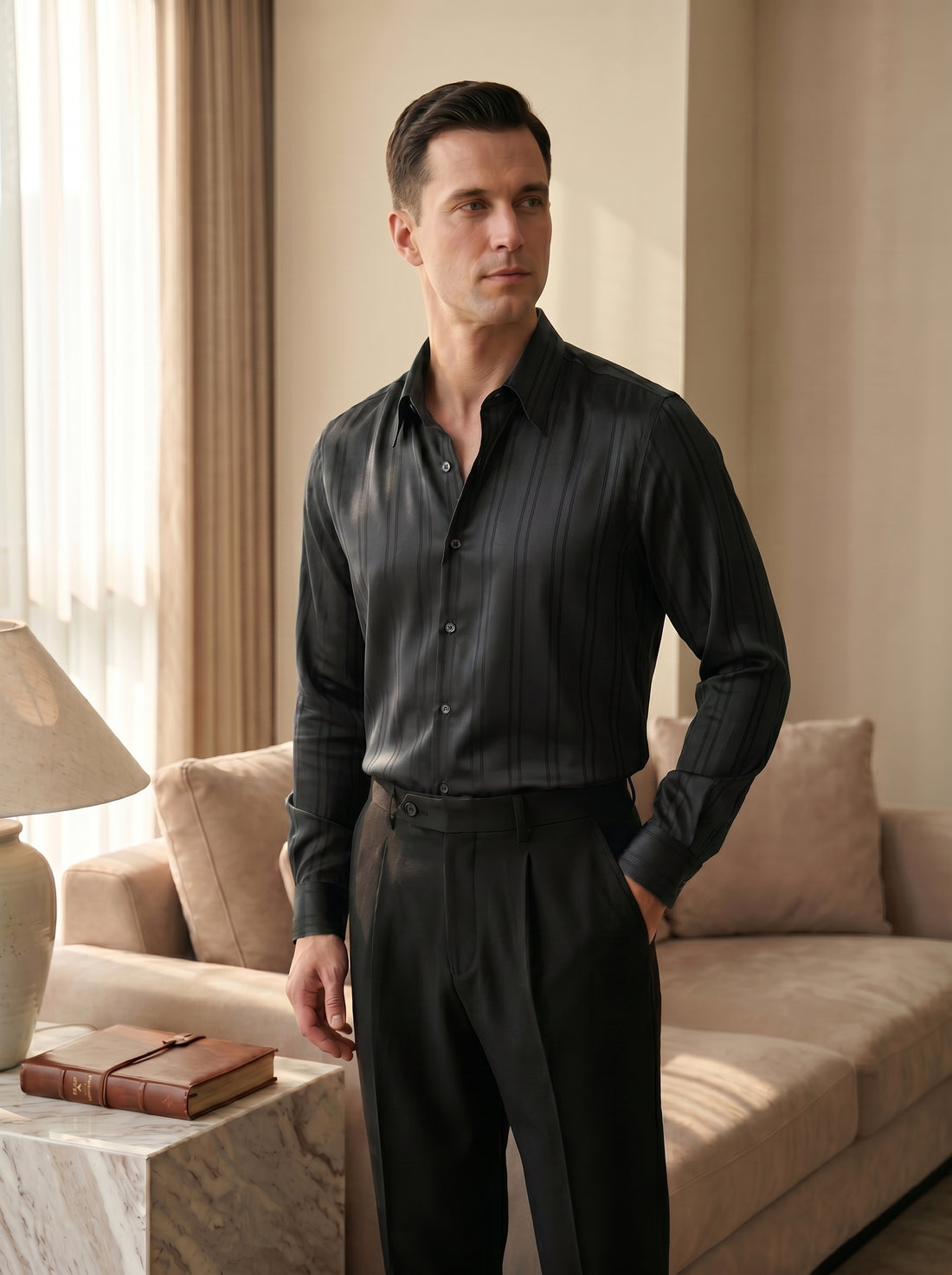 Black Luxor Shirt — 34