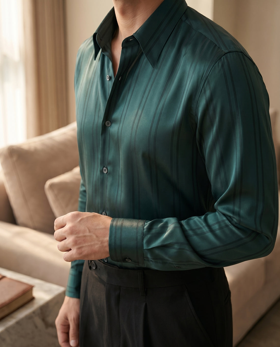 Emerald Luxor Shirt — detail