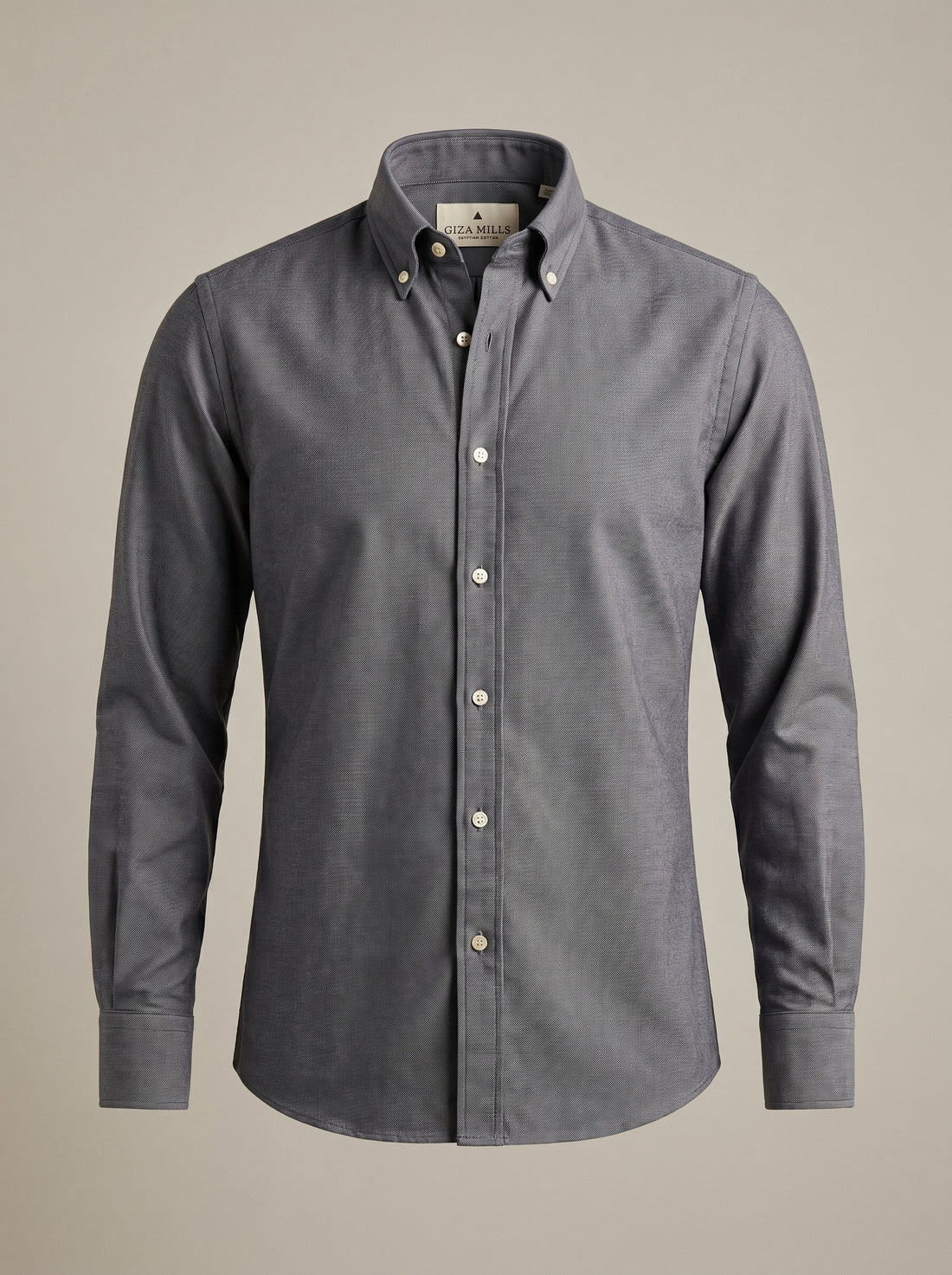 Gray The Memphis Oxford Shirt — front-flat