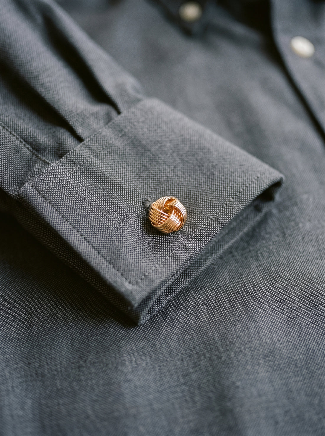 Gray The Memphis Oxford Shirt — cuff