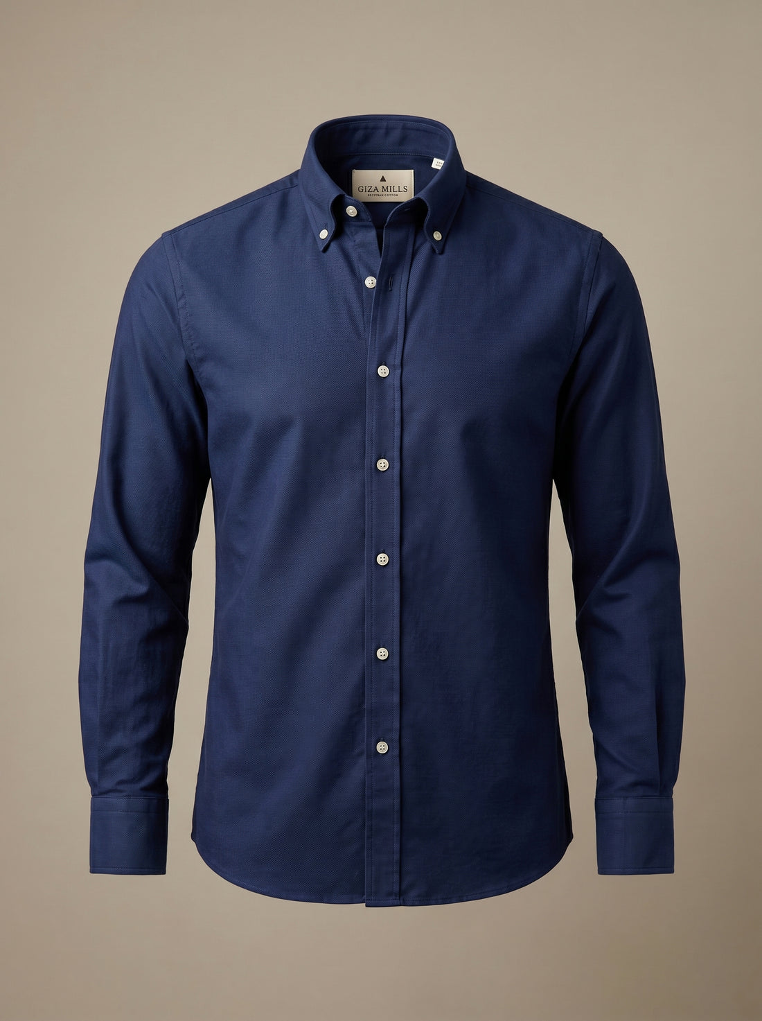 Navy The Memphis Oxford Shirt — front-flat