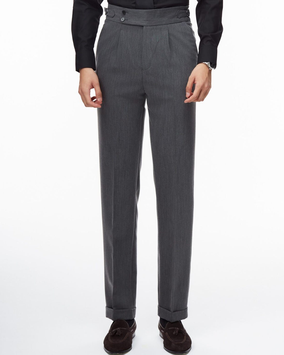 Ash Gray The Akhmim Side-Tab Trouser — 2
