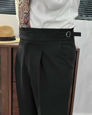 Black The Akhmim Side-Tab Trouser — 4