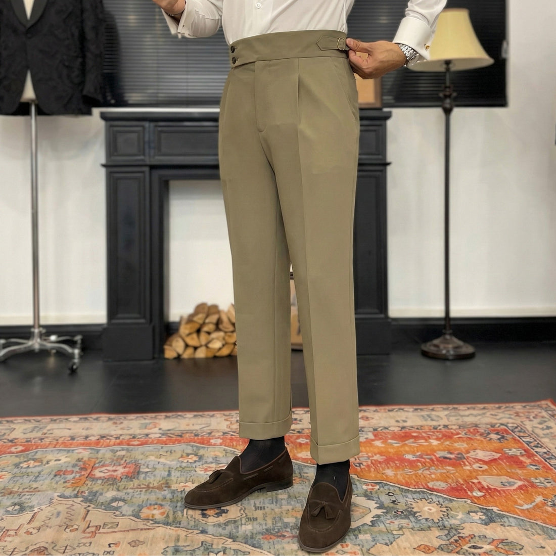 Sand The Akhmim Side-Tab Trouser — 0