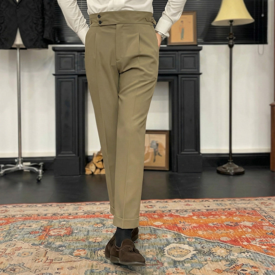 Sand The Akhmim Side-Tab Trouser — 1