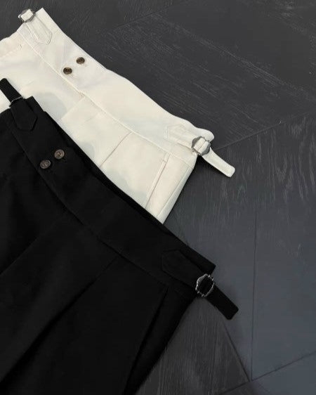 White The Akhmim Side-Tab Trouser — 4