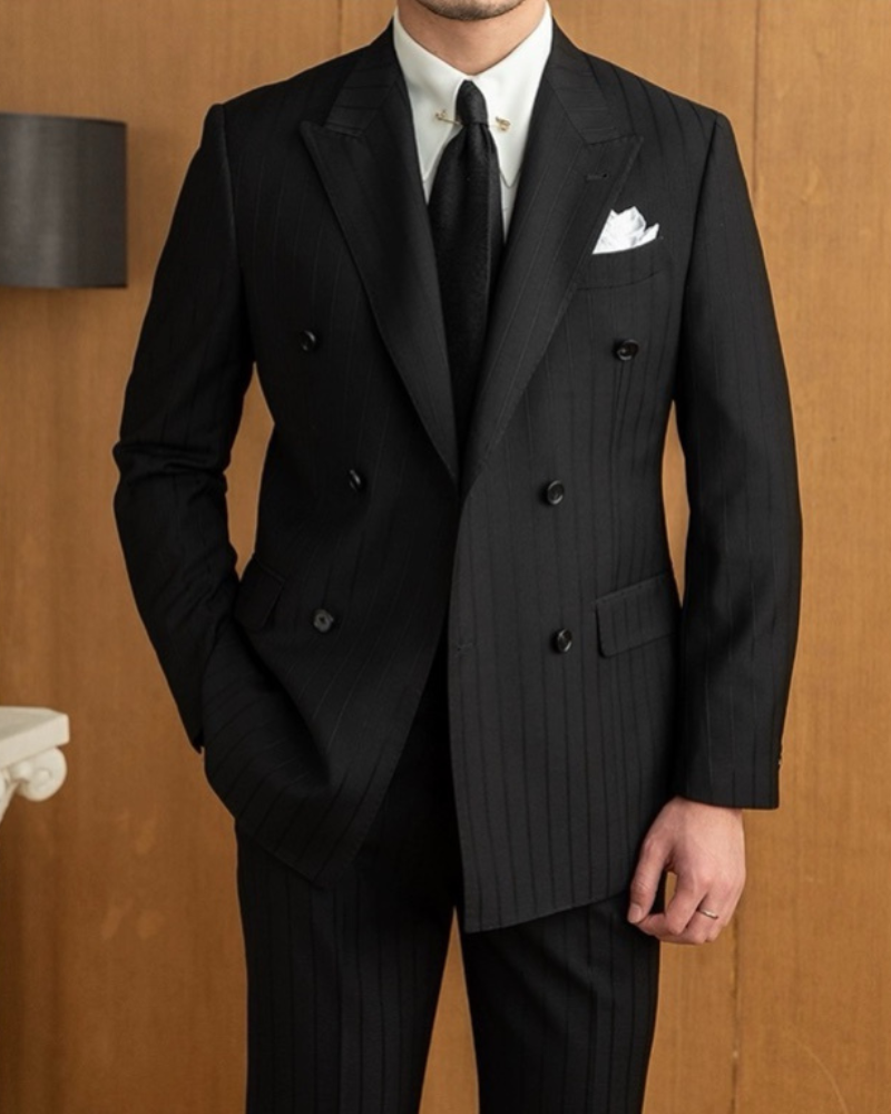 Natural The Alexandria Striped Suit — 1