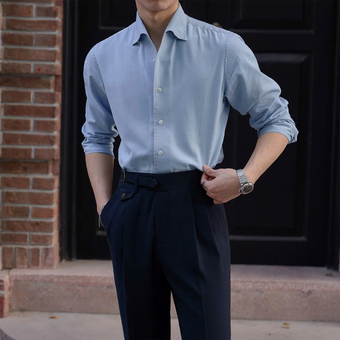 Blue The Busiris Denim Shirt — 1