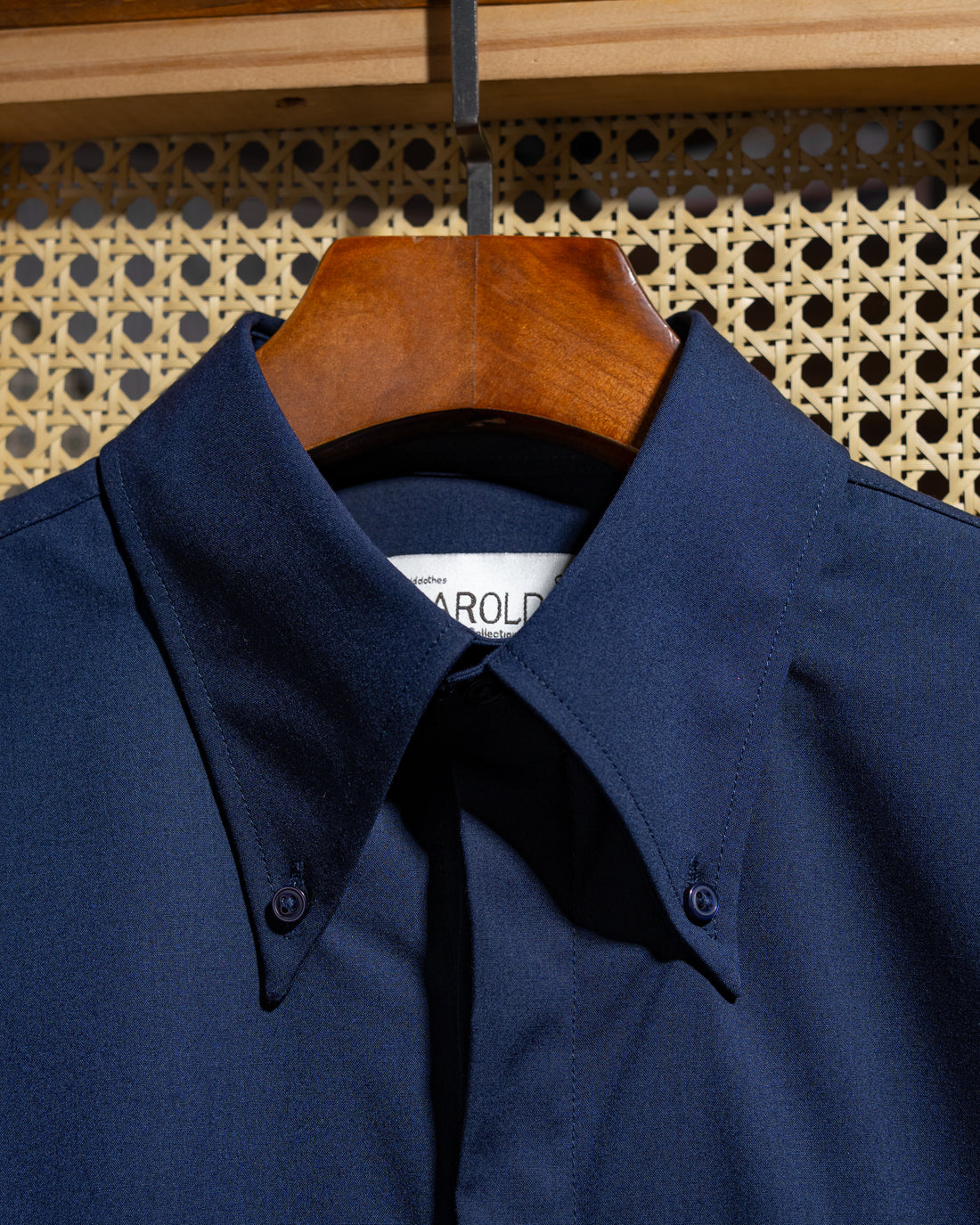 Navy The Dahab Spearpoint Shirt — 1