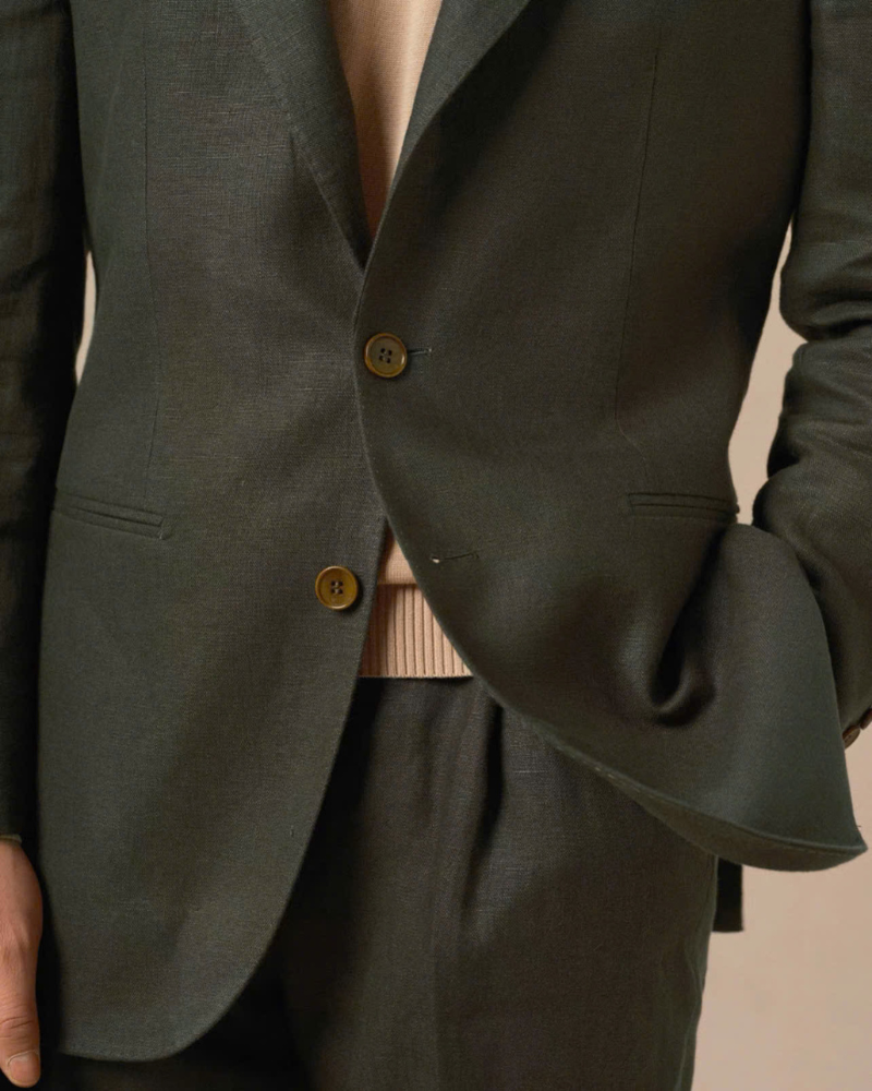 Olive The Dahshur Linen Blazer — 3