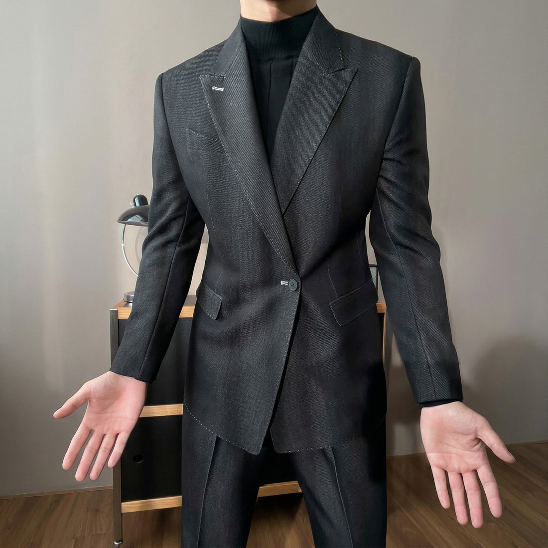 Black The Dendera Denim Suit — 1