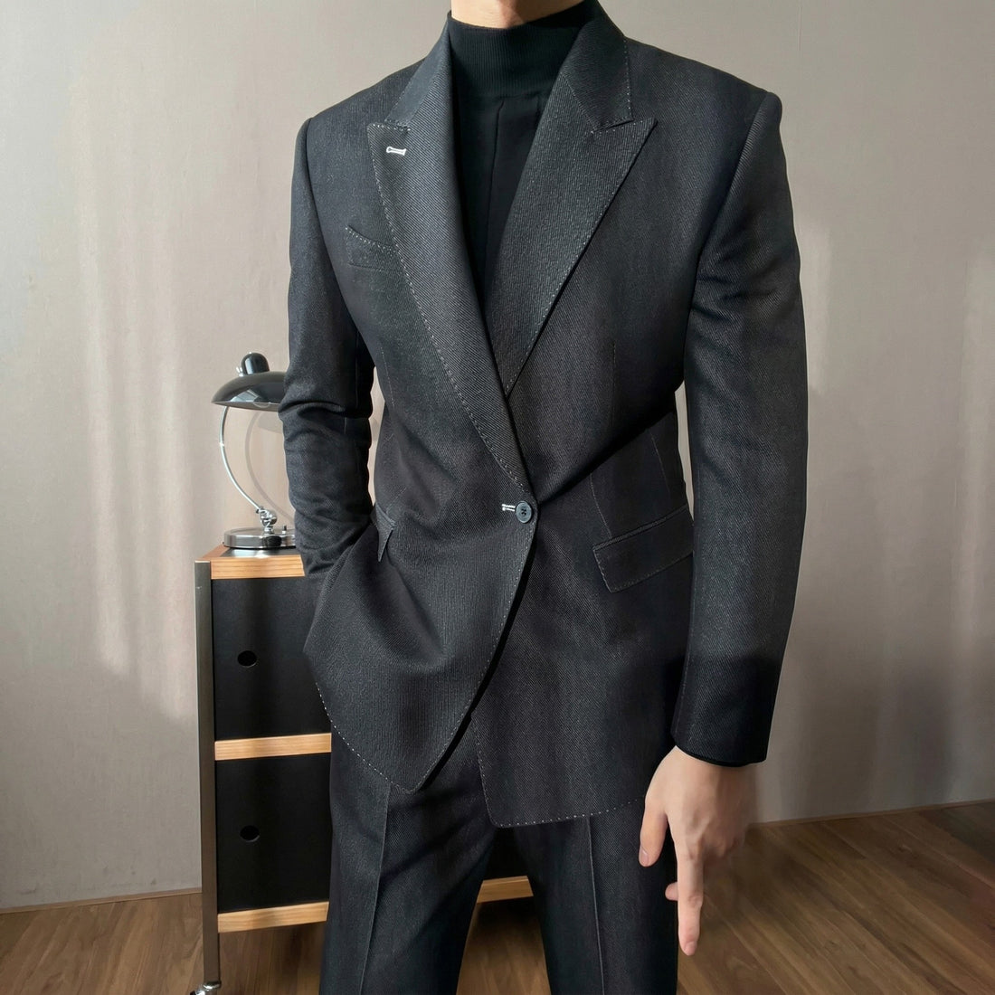 Black The Dendera Denim Suit — 2