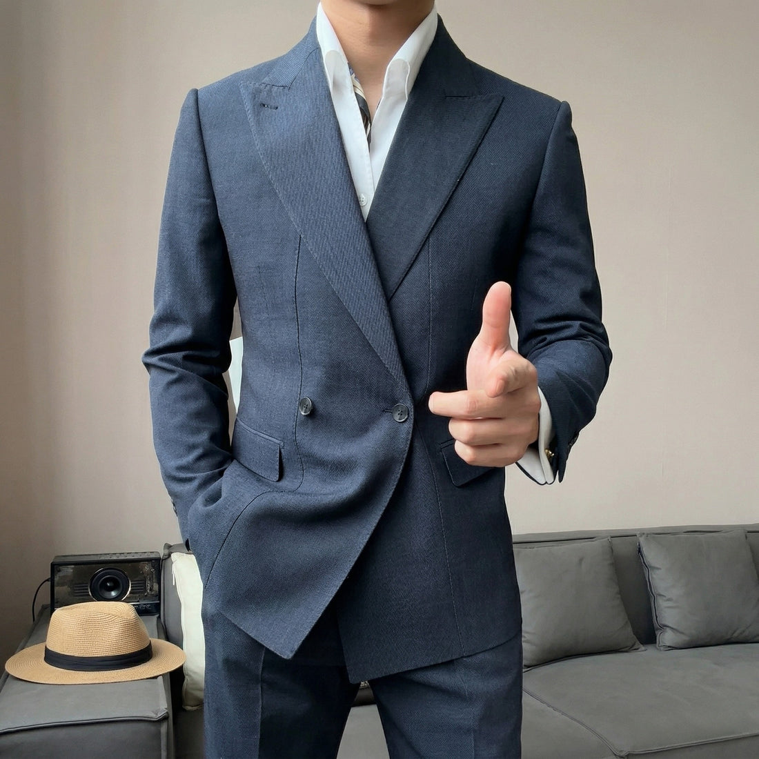 Navy The Edku Suit — 1
