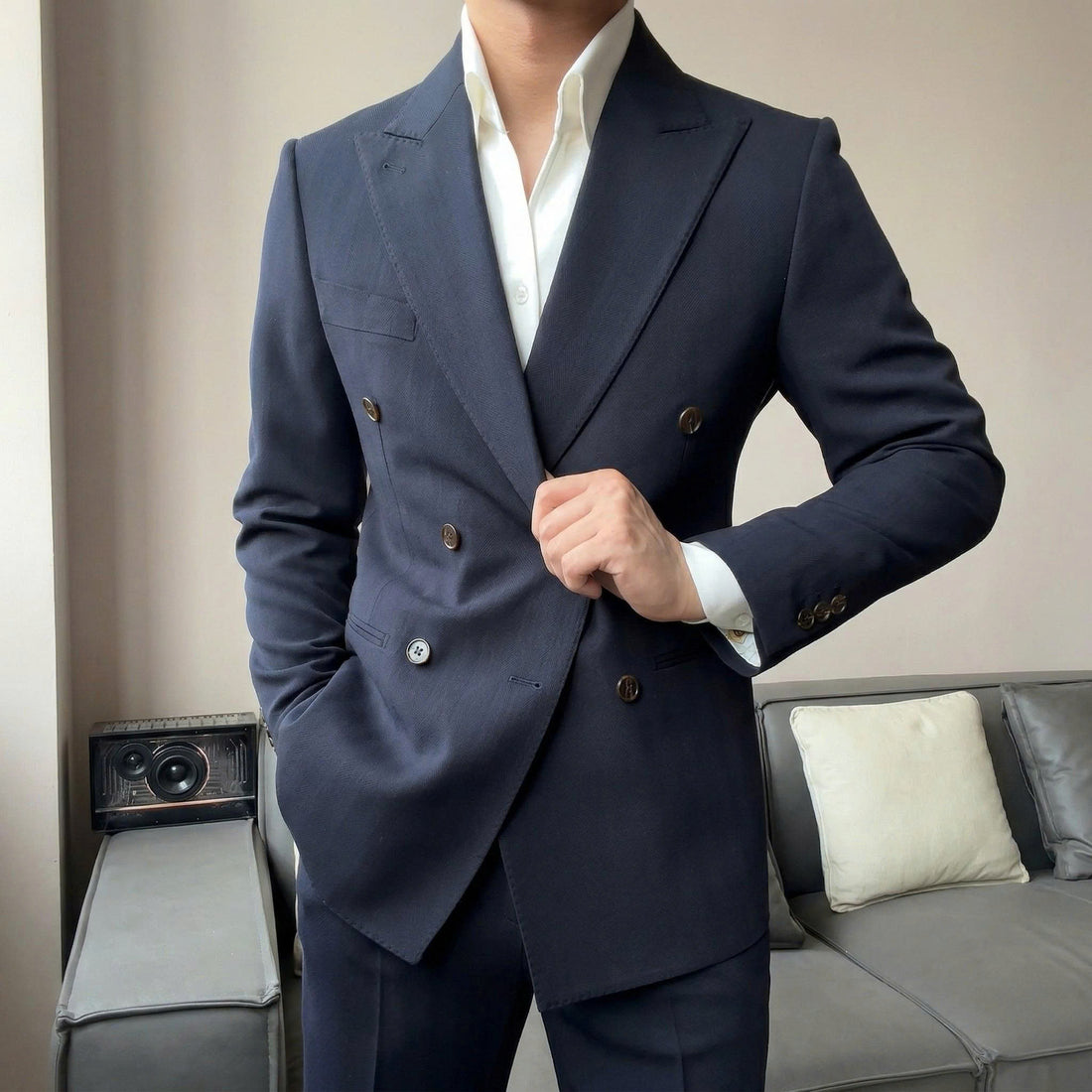 NAVY The Faiyum Suit — 1