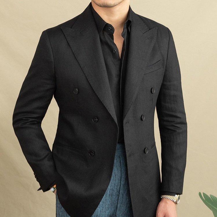 Đen The Hawara Linen Blazer — 0