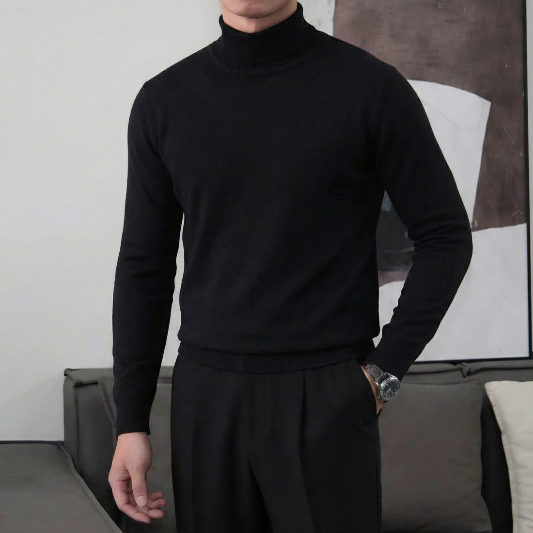 Black The Ismailia Knit Polo — 0