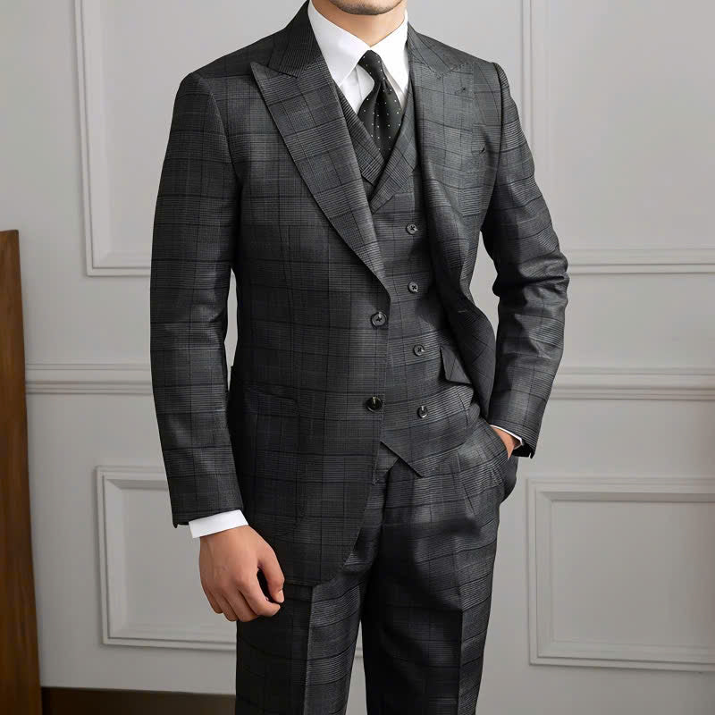 Natural The Karnak Check Suit — 1