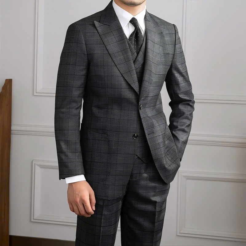 Natural The Karnak Check Suit — 2