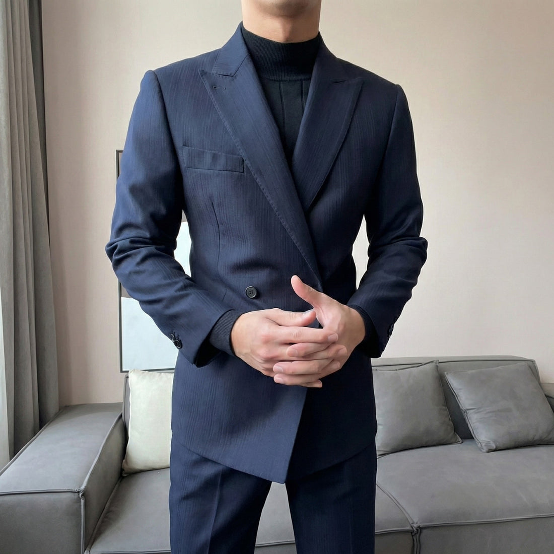 Navy The Meidum Suit — 3