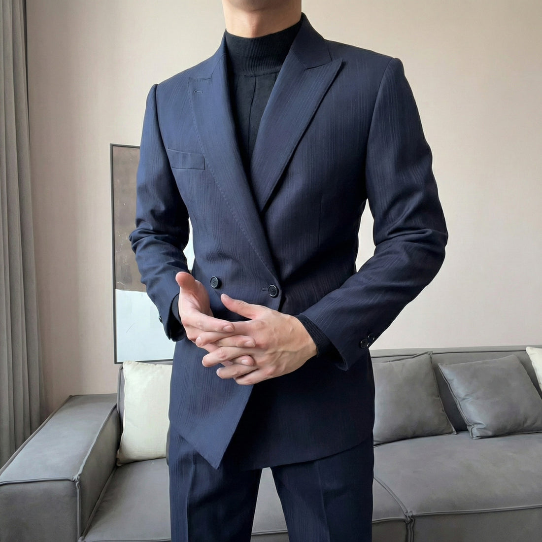 Navy The Meidum Suit — 4