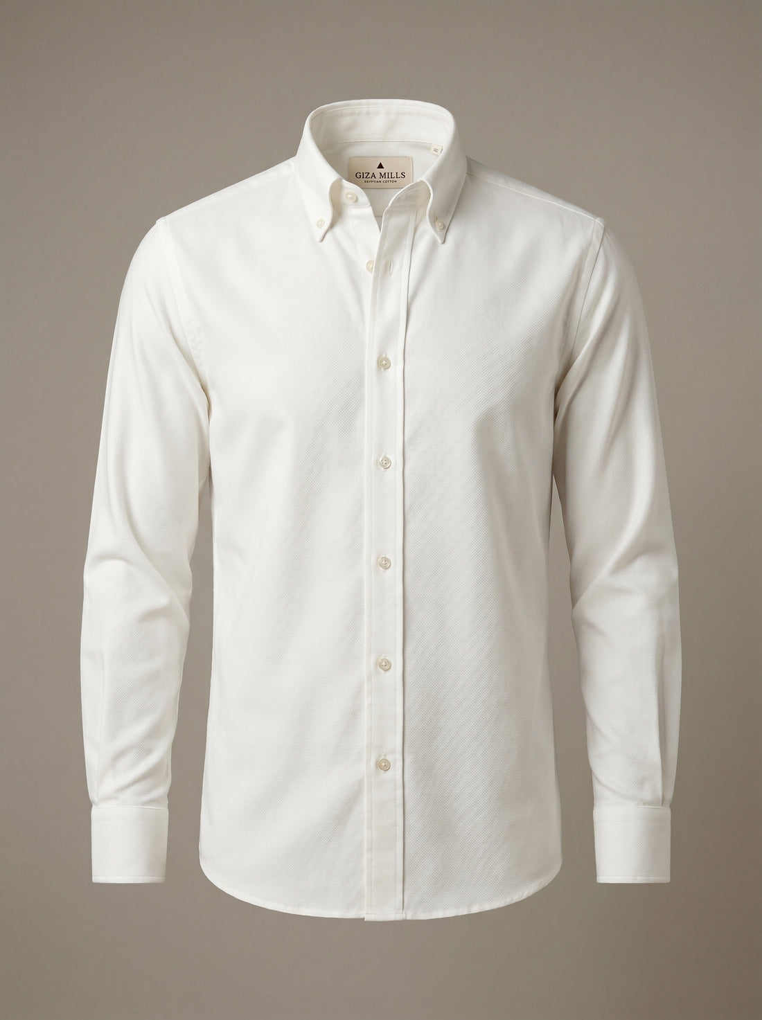 White The Memphis Oxford Shirt — front-flat