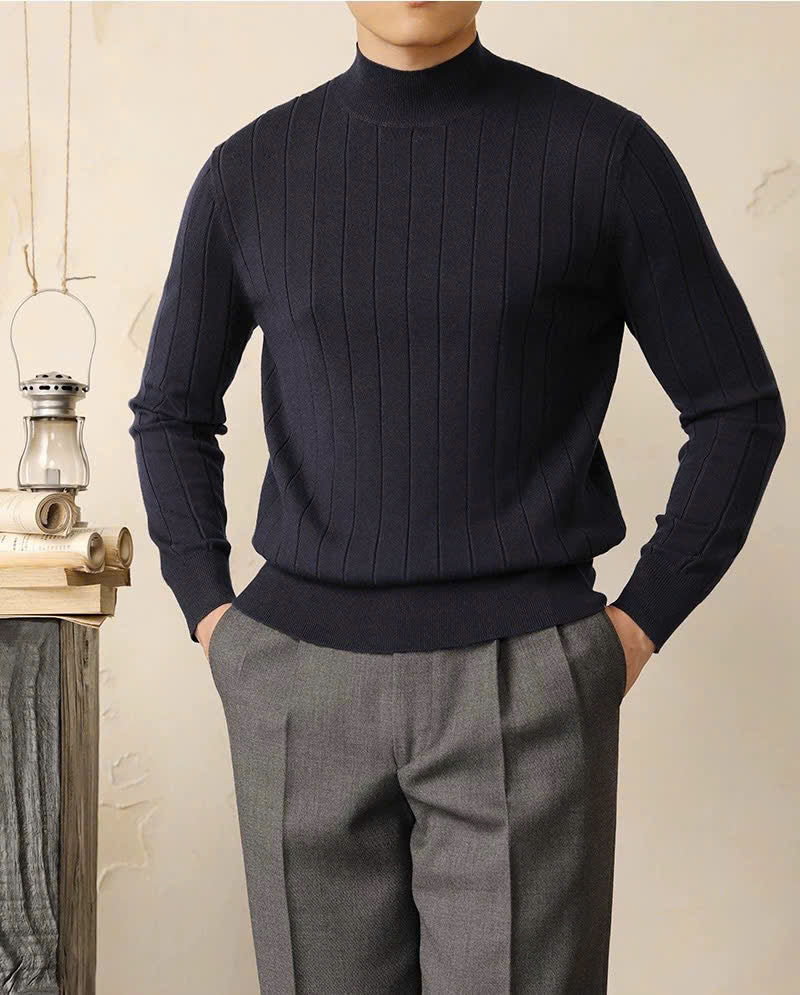 Black The Pelusium Knit Polo — 4