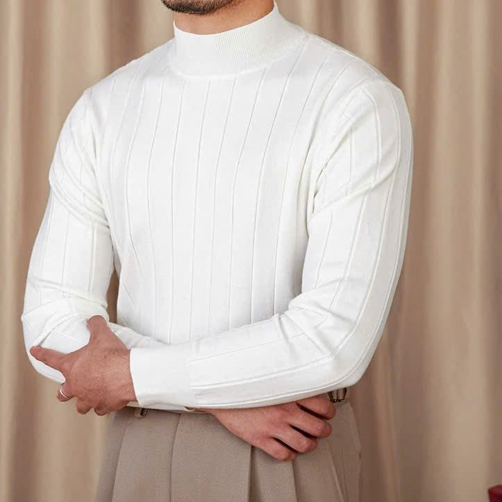 White The Pelusium Knit Polo — 2