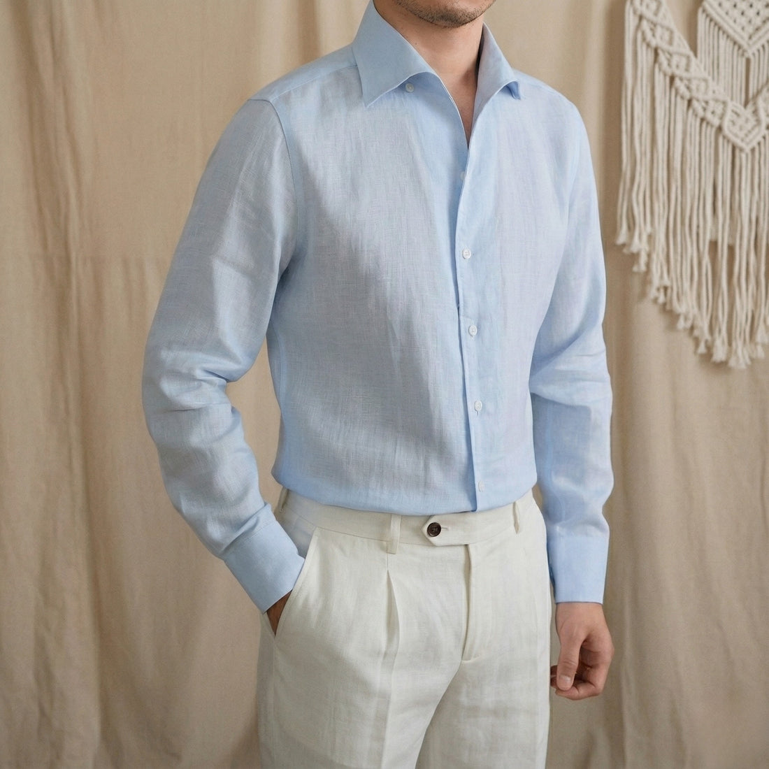BLUE The Rosetta Linen Shirt — 2
