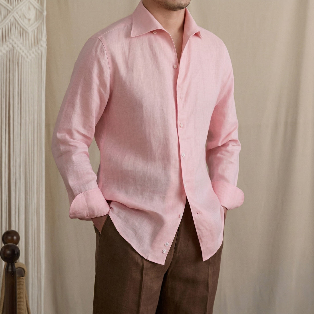 PINK The Rosetta Linen Shirt — 2