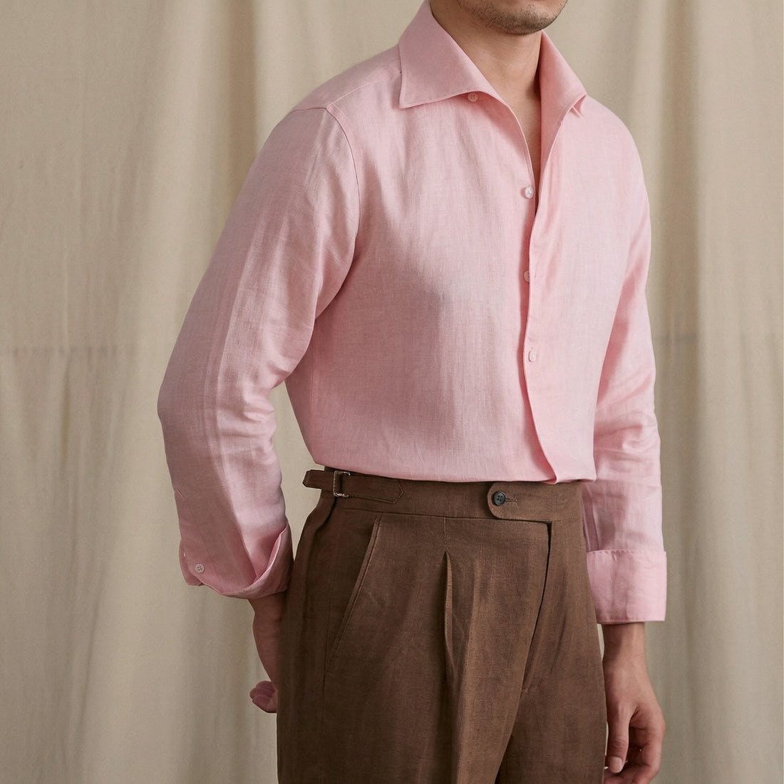 PINK The Rosetta Linen Shirt — 3