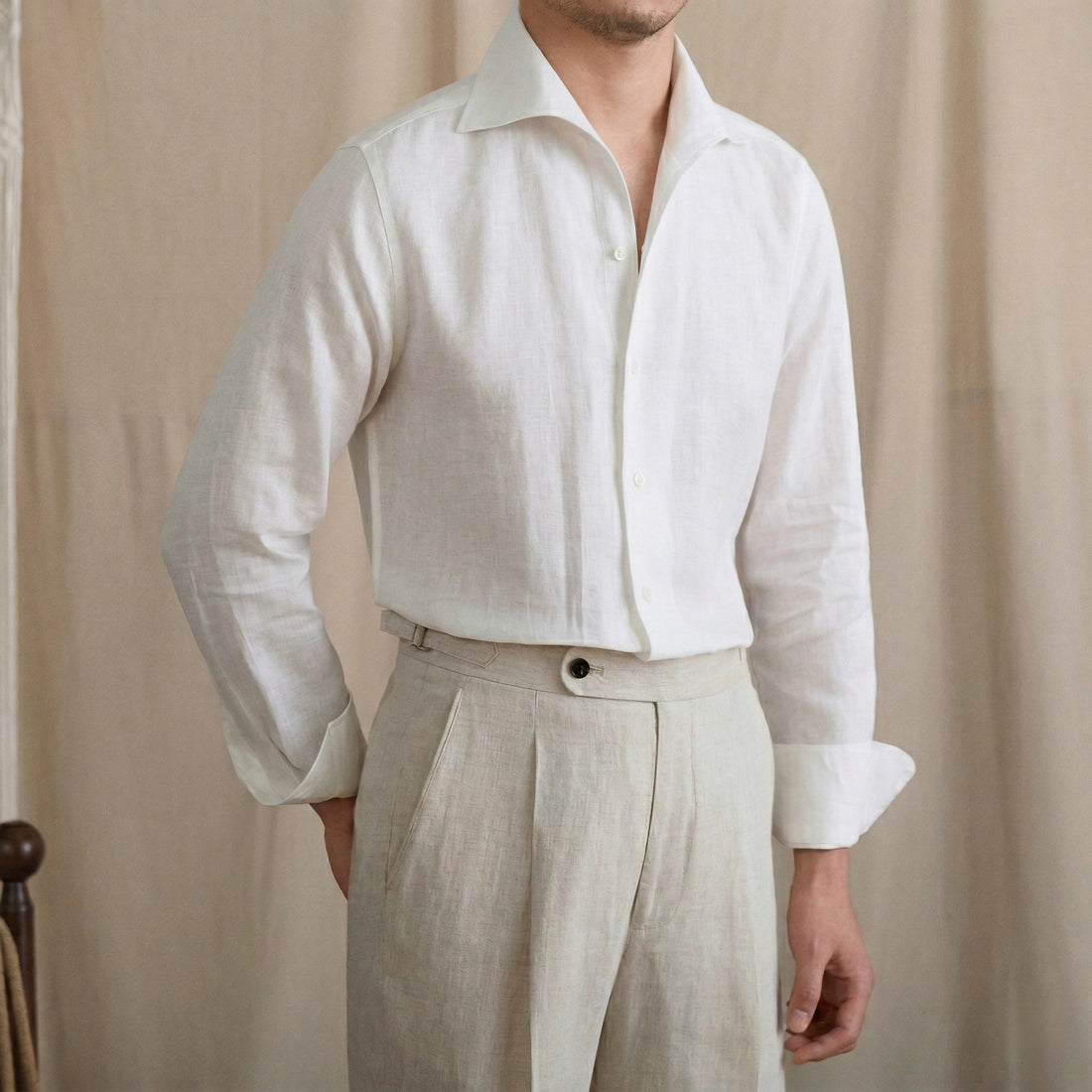WHITE The Rosetta Linen Shirt — 3