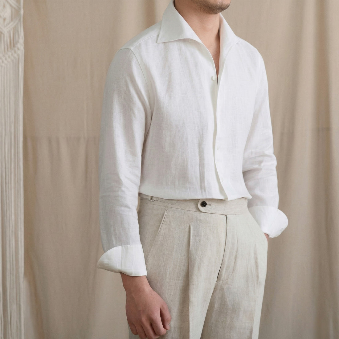 WHITE The Rosetta Linen Shirt — 4