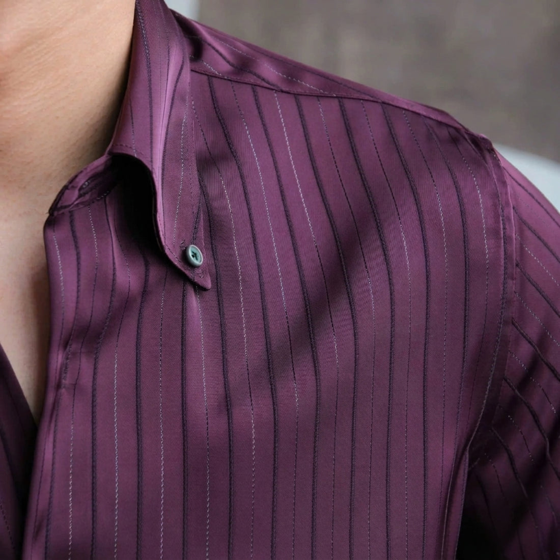 Purple The Sinai Silk Shirt — 3