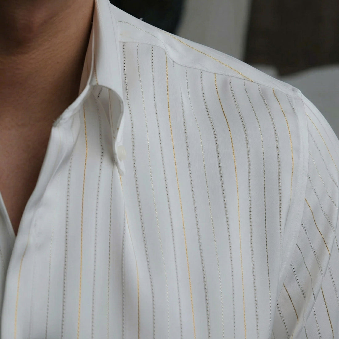 White The Sinai Silk Shirt — 3