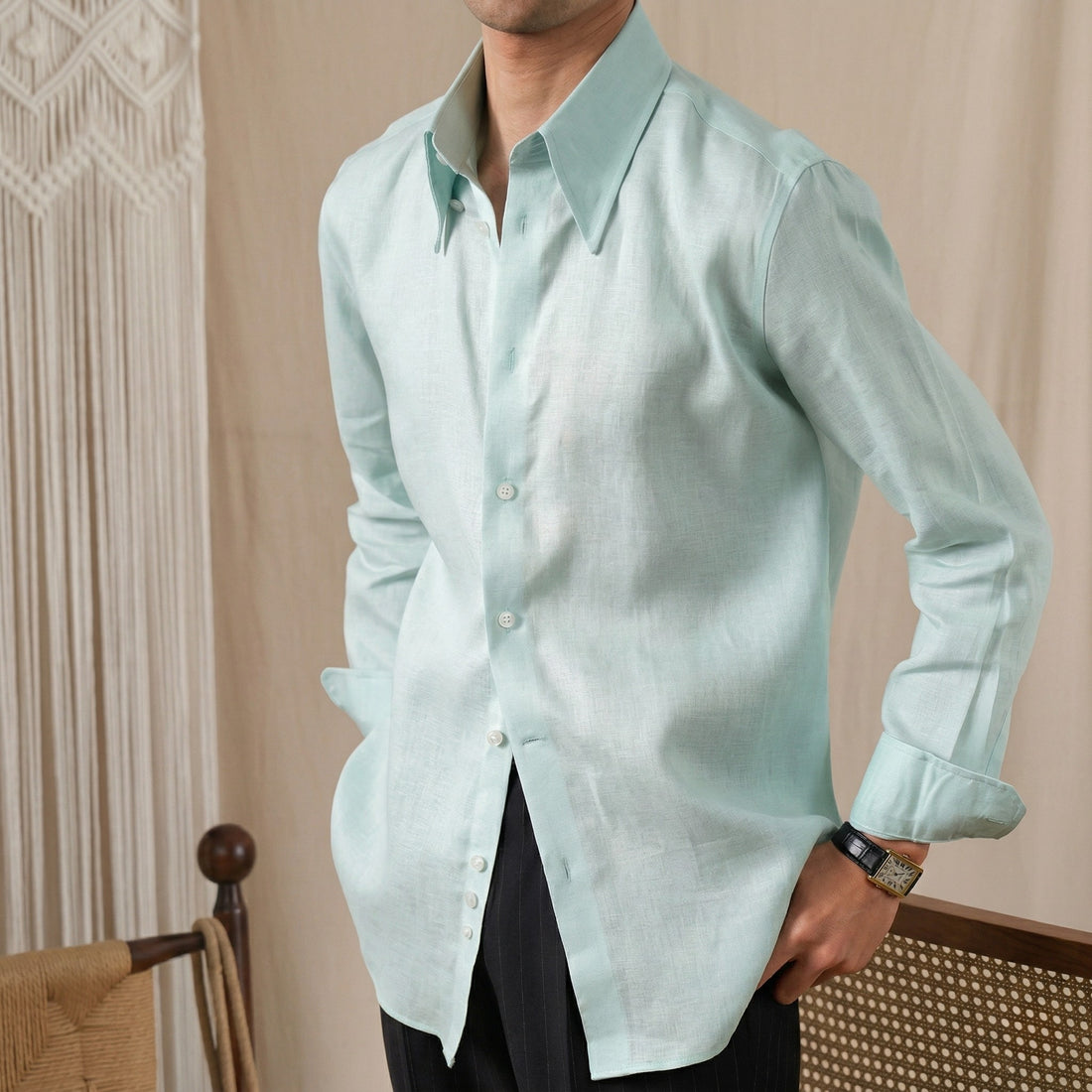 Mint The Sohag Linen Shirt — 2