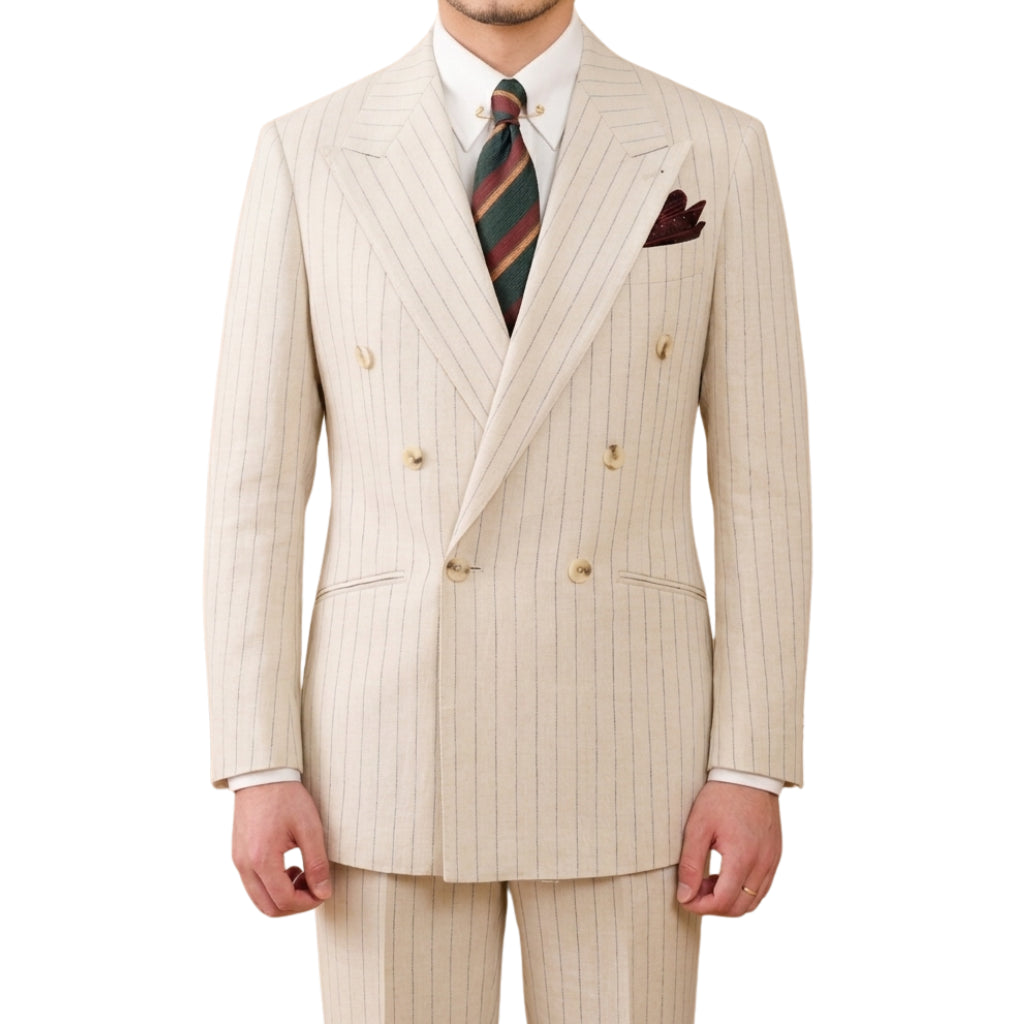 Trắng Ngà The Tanis Striped Suit — 0