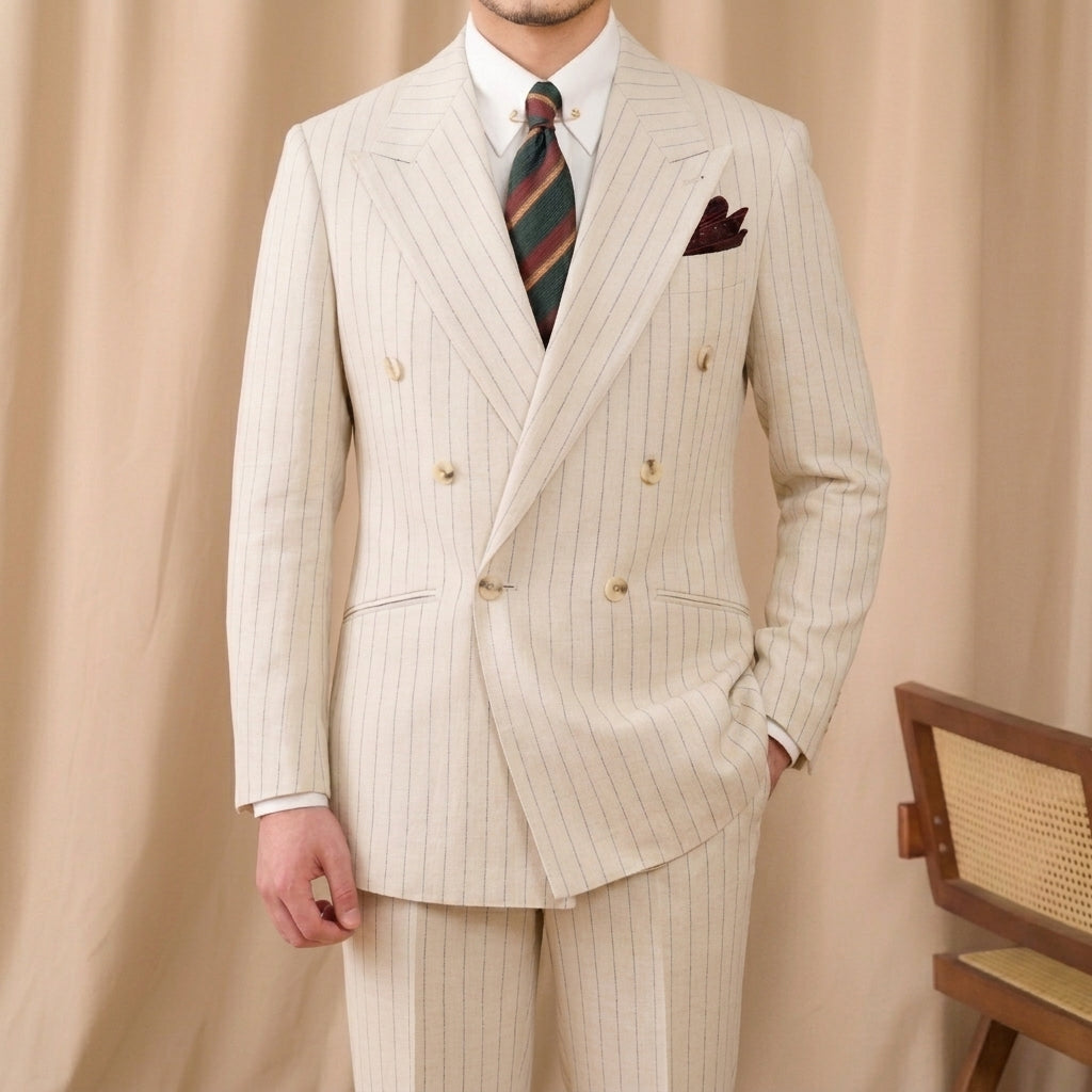 Trắng Ngà The Tanis Striped Suit — 2