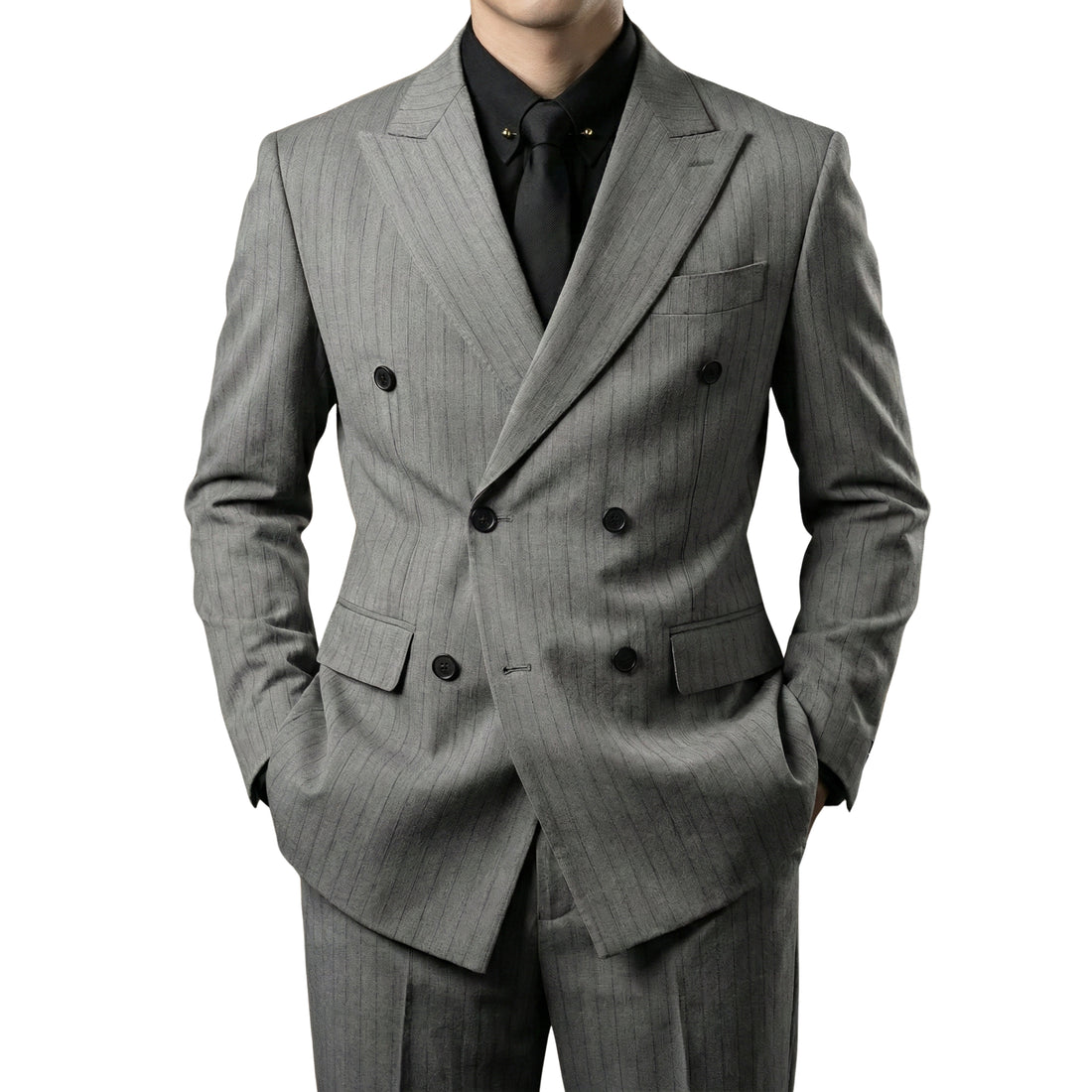 Natural The Tanta Striped Suit — 0