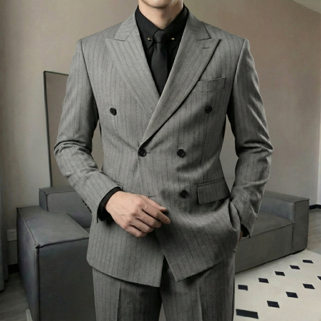 Natural The Tanta Striped Suit — 1