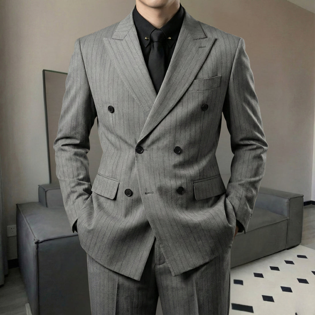 Natural The Tanta Striped Suit — 2